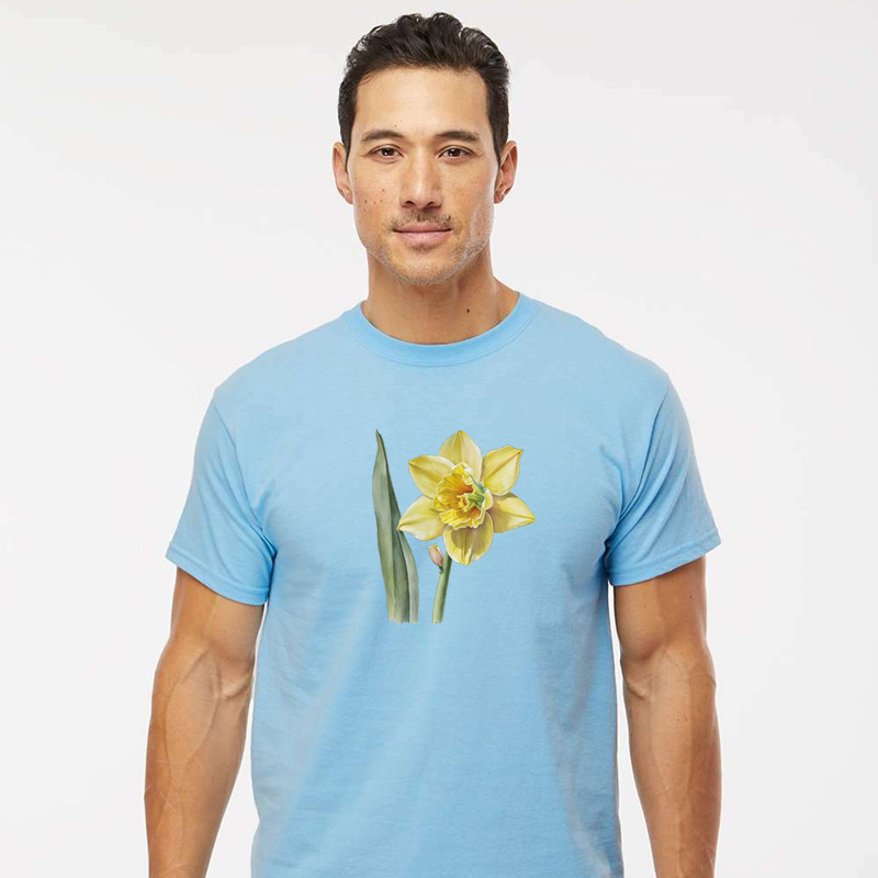 Tee Shirt Printed Daffodil #04 - Image 2