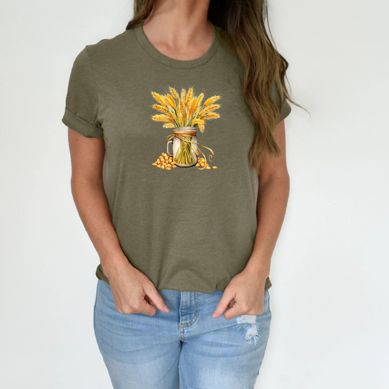 Tee Shirt Printed Wheat Bundle #01