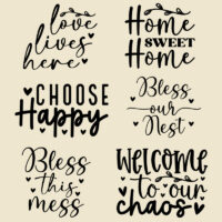 Alternative view of Ceramic Mug Printed 6 Designs Home Décor Home Sweet Home 15oz Capacity