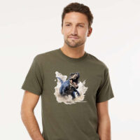 Tee Shirt Printed Wildlife - Prehistoric Dinosaur #01