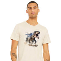 Tee Shirt Printed Wildlife - Prehistoric Dinosaur #02