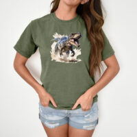 Alternative view of Tee Shirt Printed Wildlife - Prehistoric Dinosaur #02