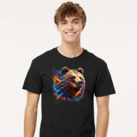 Alternative view of Tee Shirt Printed Splatter Paint Bear #03