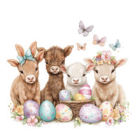 Tee Shirt Printed Pastel Easter Designs Group #01 - Image 3