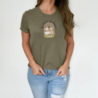 Tee Shirt Printed Pastel Easter Designs Group #08