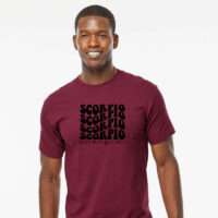 Alternative view of Tee Shirt Printed Retro Astrological Sign Scorpio