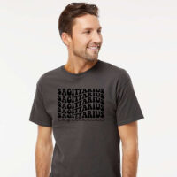 Alternative view of Tee Shirt Printed Retro Astrological Sign Sagittarius