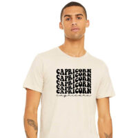 Alternative view of Tee Shirt Printed Retro Astrological Sign Capricorn
