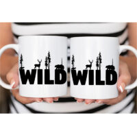 Alternative view of Ceramic Mug Printed 6 Designs OUTDOOR ADVENTURE Hiking Everything Hiking BW 6 Designs Group 11oz Capacity *minimum order 6 mugs* (order in increments of 6)