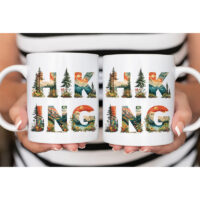 Ceramic Mug Printed 6 Designs OUTDOOR ADVENTURE Hiking Wander Landscape Floral 6 Designs Group 11oz Capacity *minimum order 6 mugs* (order in increments of 6) - Image 9