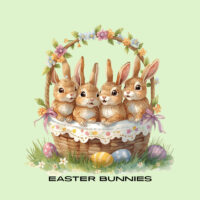 Mugs 6 Watercolor Easter Bunnies