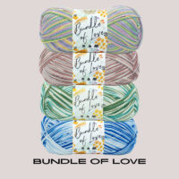 Bundle of Love STARTER PACK 4 COLOURS 311g 688y/629m per skein Master Carton 28 units Minimum Order Qty 4 units (order in increments of 4) *Ask about our Master Carton Pricing*