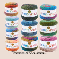Ferris Wheel STARTER PACK 10 COLOURS 85g 270y/247m each cake Master Carton 108 units Innerpack 3 units Minimum Order Qty 10 units (order in increments of 10) *Ask about our Master Carton Pricing*