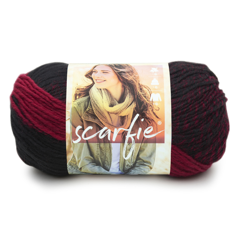 Scarfie 150g Color 205AQ Color Cranberry Black Master Carton 54 Units Inner pack 3 units Minimum Order Qty 1 Unit *Ask about our Master Carton Pricing*