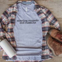 Alternative view of Tee Shirt Printed Adventure Designs - OUTDOOR HIKING Edgy Minimalist Chasing Sunsets and Summits