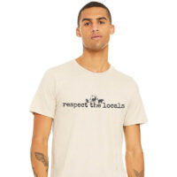 Alternative view of Tee Shirt Printed Adventure Designs - OUTDOOR HIKING Edgy Minimalist Respect The Locals Wildlife Imagery