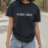 Tee Shirt Printed Adventure Designs - OUTDOOR HIKING Edgy Minimalist Outsider with Tree Imagery