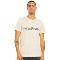 Alternative view of Tee Shirt Printed Adventure Designs - OUTDOOR HIKING Edgy Minimalist Find Your Wild with Bear Paws Imagery