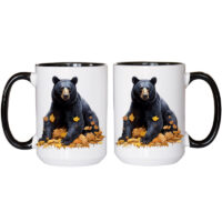 Alternative view of Sublimation Blank - Unprinted Ceramic Mug Shiny White with Black Inner & Handle 15 oz Capacity (Printed Mugs $6.95 each) *minimum order one tray of 12 mugs*