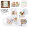 Ceramic Mug Printed Pastel Easter Juvenile Designs 11oz Capacity 6 Designs *minimum order 6 units* (order in increments of 6)