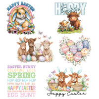 Alternative view of Ceramic Mug Printed Pastel Easter Juvenile Designs 15oz Capacity 6 Designs Colored Inner & Handle (You Pick) *minimum order 6 units* (order in increments of 6)