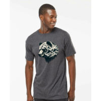 Tee Shirt Printed WILDLIFE WOODLAND ANIMALS Silhouette Bear Mountains #17