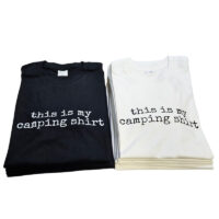 Alternative view of Tee Shirt Printed Adventure Designs - OUTDOOR CAMPING Edgy Minimalist BW This is My Camping Shirt NO Trees Imagery